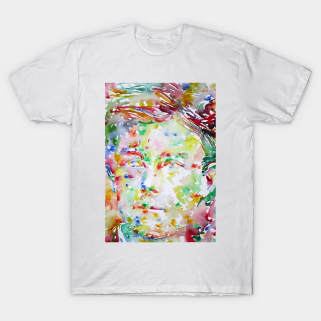 ARTHUR RIMBAUD watercolor portrait .1 T-Shirt by lautir